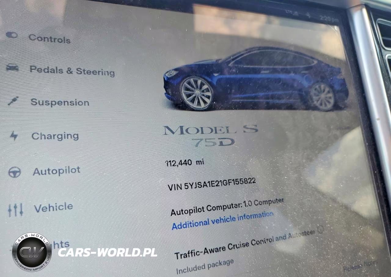 2016 Tesla Model S VIN:5YJSA1E21GF155822 - 9
