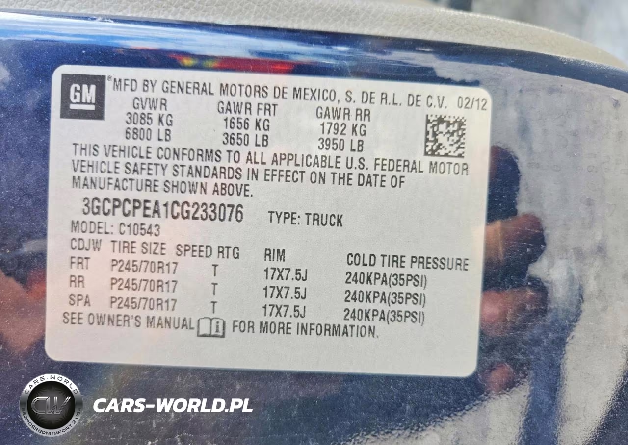 2012 Chevrolet Silverado C1500 VIN:3GCPCPEA1CG233076 - 12