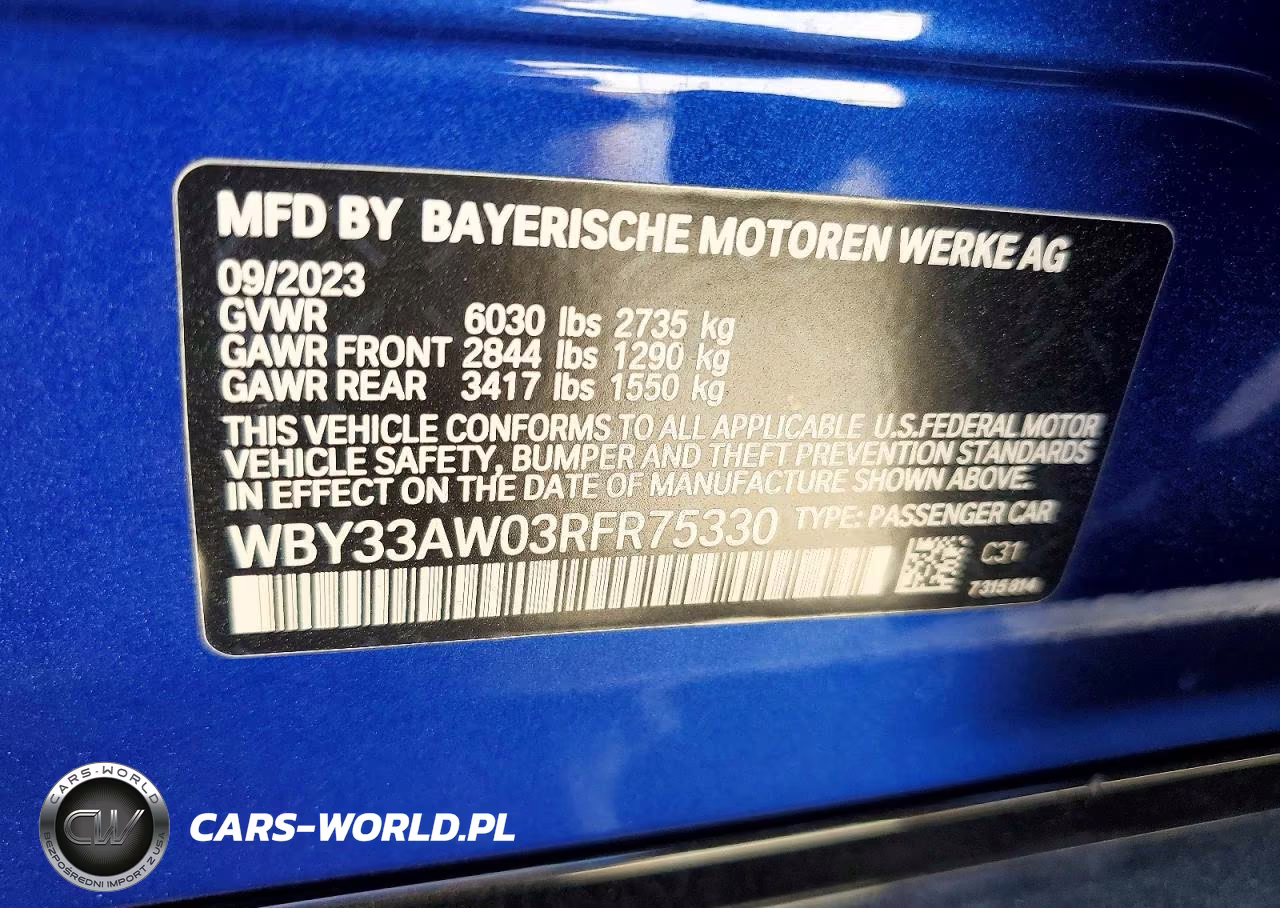 2024 BMW I4 M50 VIN:WBY33AW03RFR75330 - 12