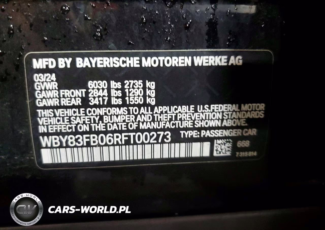 2024 BMW I4 xDrive 40 VIN:WBY83FB06RFT00273 - 12
