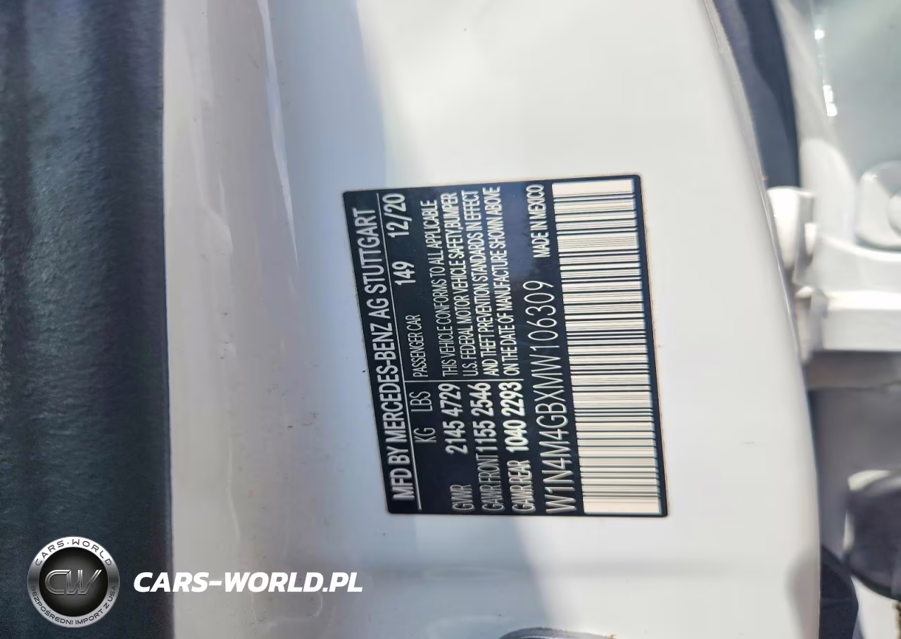 2021 Mercedes-Benz Glb 250 VIN:W1N4M4GBXMW106309 - 12