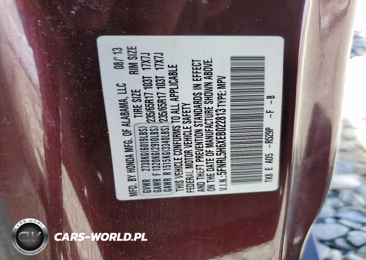 2014 Honda Odyssey Exl VIN:5FNRL5H6XEB022813 - 13
