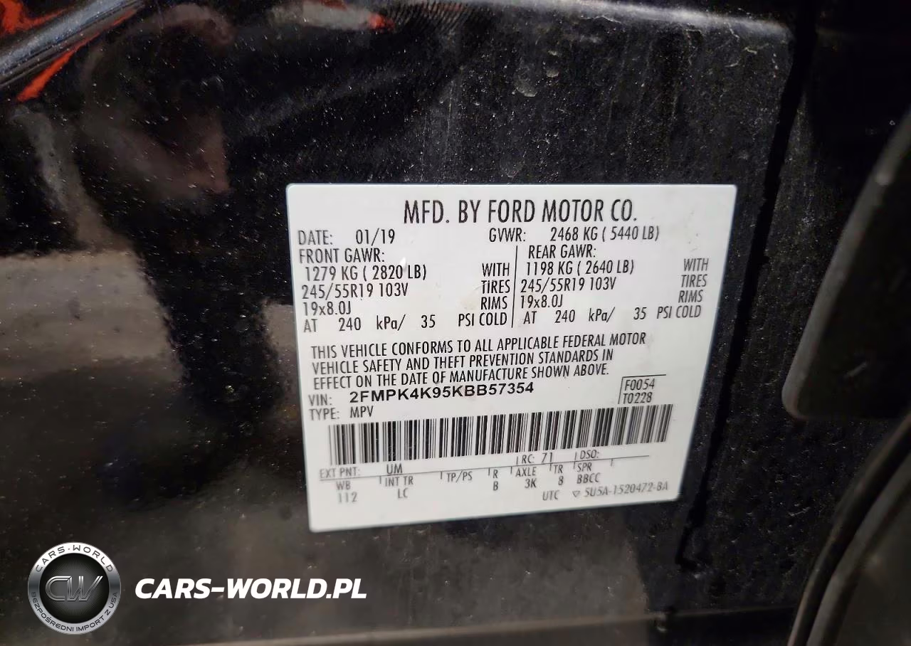 2019 Ford Edge Titanium VIN:2FMPK4K95KBB57354 - 13