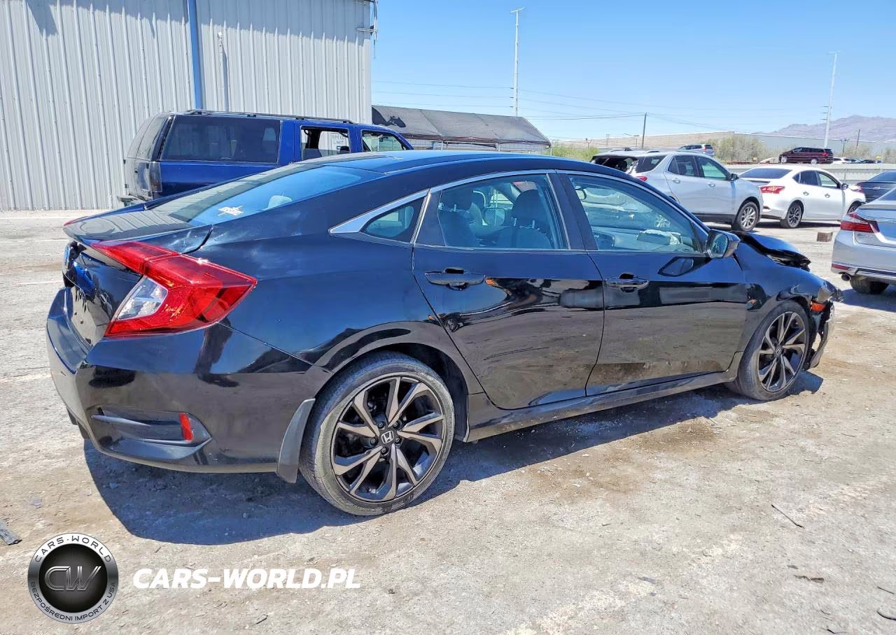 2019 Honda Civic Lx VIN:19XFC2F61KE205426 - 3