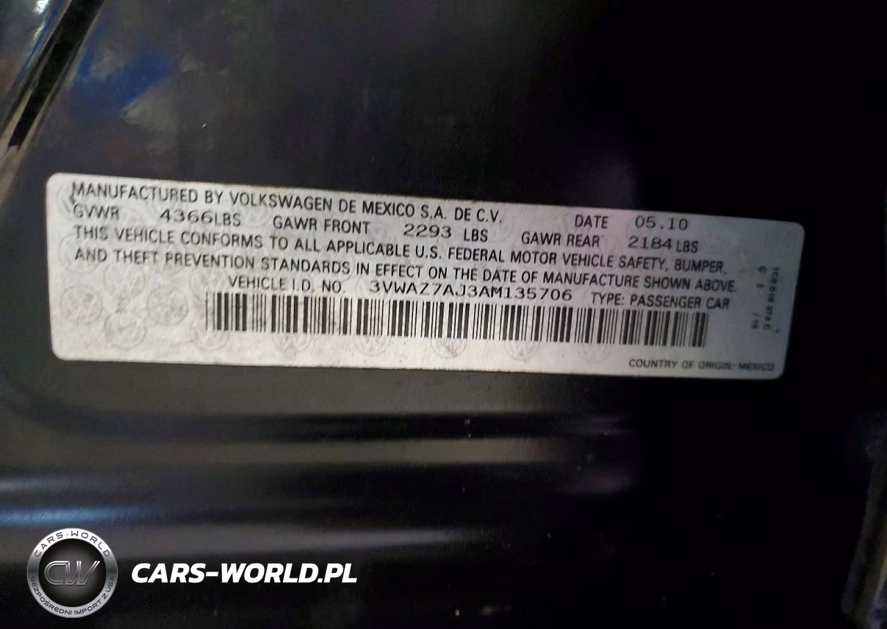2010 Volkswagen Jetta Limited VIN:3VWAZ7AJ3AM135706 - 13