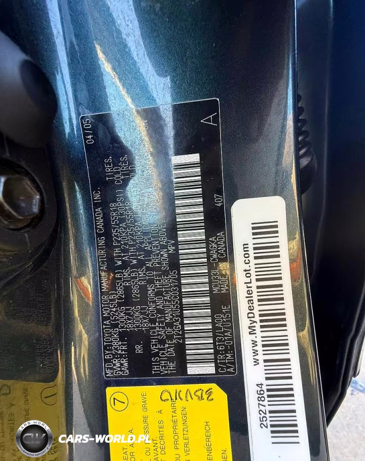 2005 Lexus Rx 330 VIN:2T2GA31U55C031705 - 10