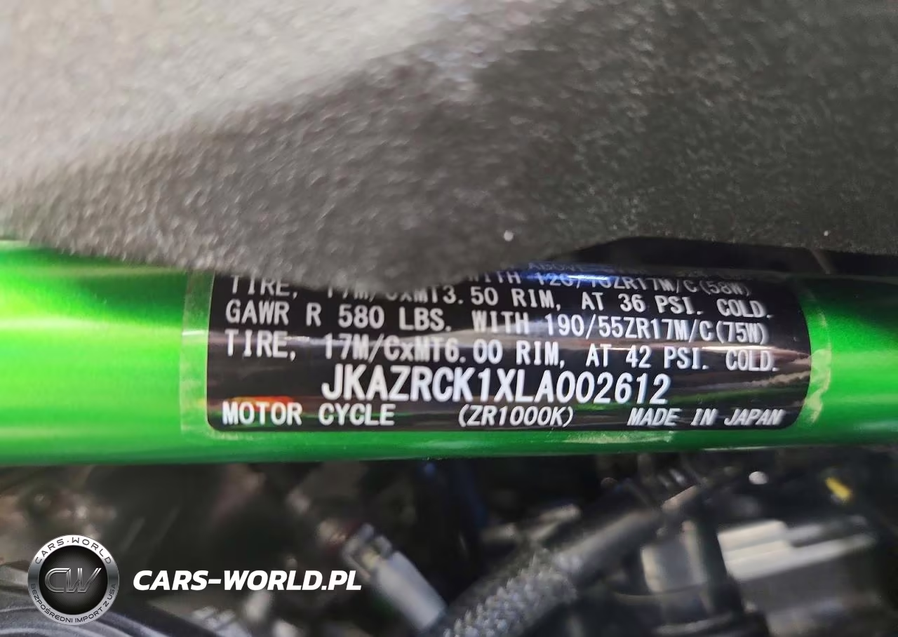 2020 Kawasaki Zr1000 K VIN:JKAZRCK1XLA002612 - 9
