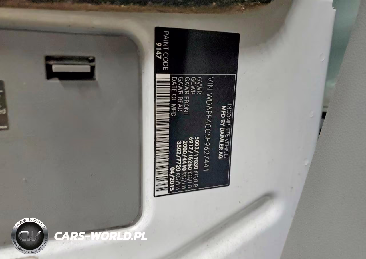 2015 Mercedes Benz Sprinter Box Truck VIN:WDAPF4CC5F9627441 - 13