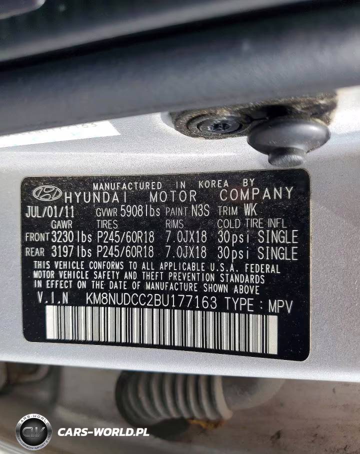2011 Hyundai Veracruz Limited VIN:KM8NUDCC2BU177163 - 13