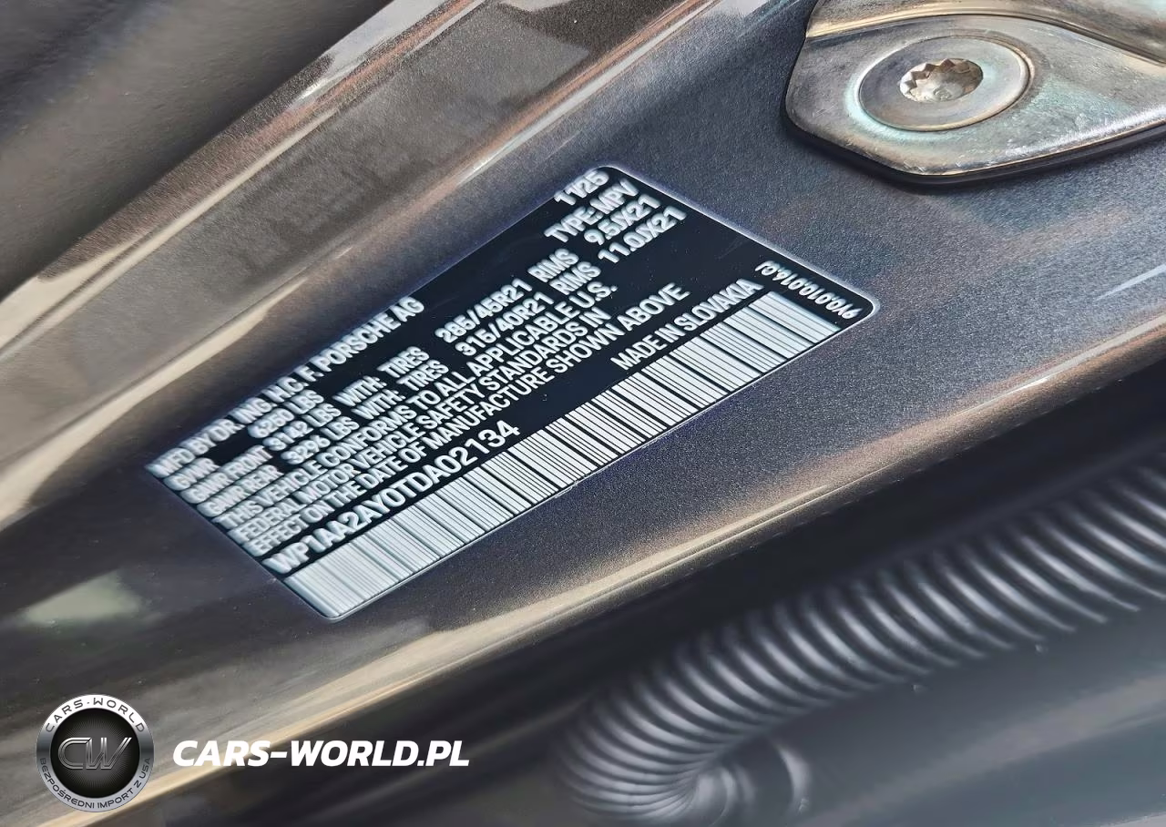 2026 Porsche Cayenne VIN:WP1AA2AY0TDA02134 - 13