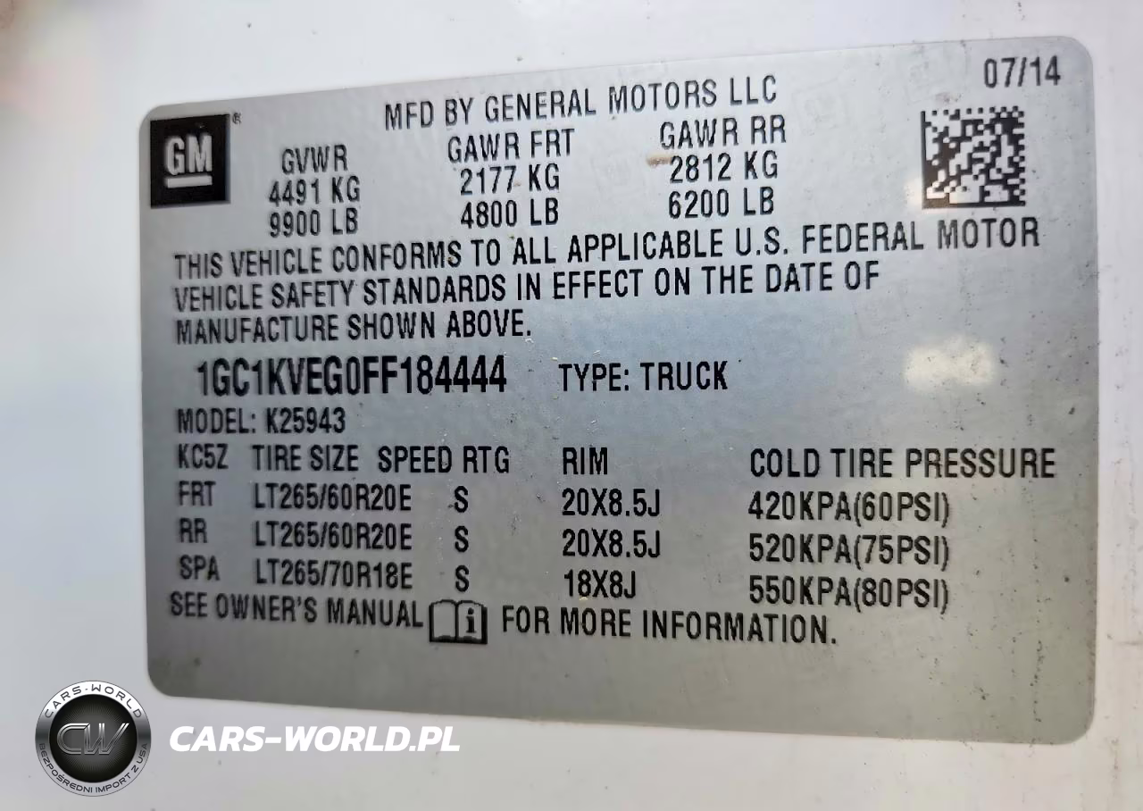 2015 Chevrolet Silverado K2500 Heavy Duty Lt VIN:1GC1KVEG0FF184444 - 12
