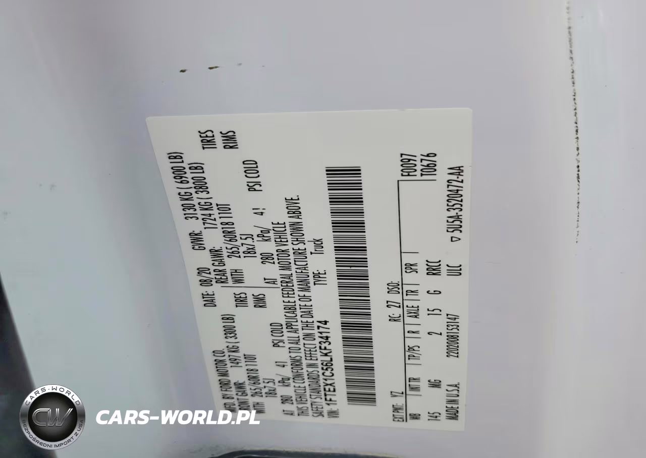 2020 Ford F150 Super Cab VIN:1FTEX1C56LKF34174 - 12