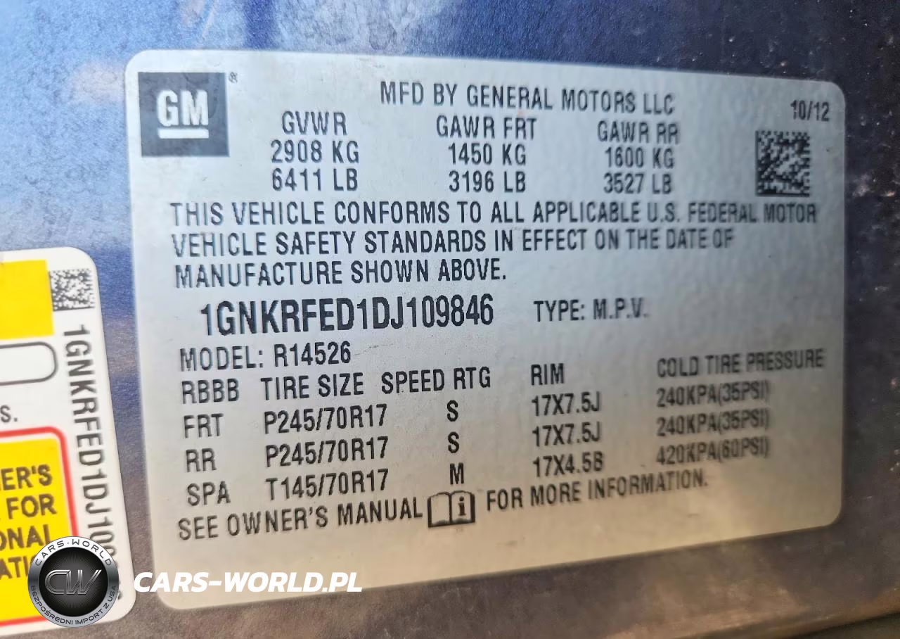 2013 Chevrolet Traverse Ls VIN:1GNKRFED1DJ109846 - 13