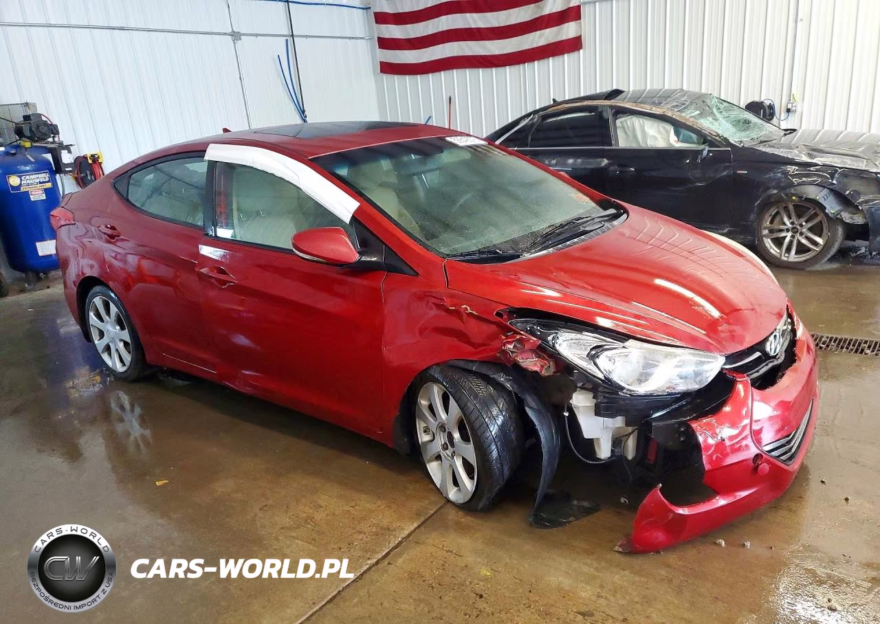 2012 Hyundai Elantra Limited VIN:KMHDH4AEXCU357092 - 4