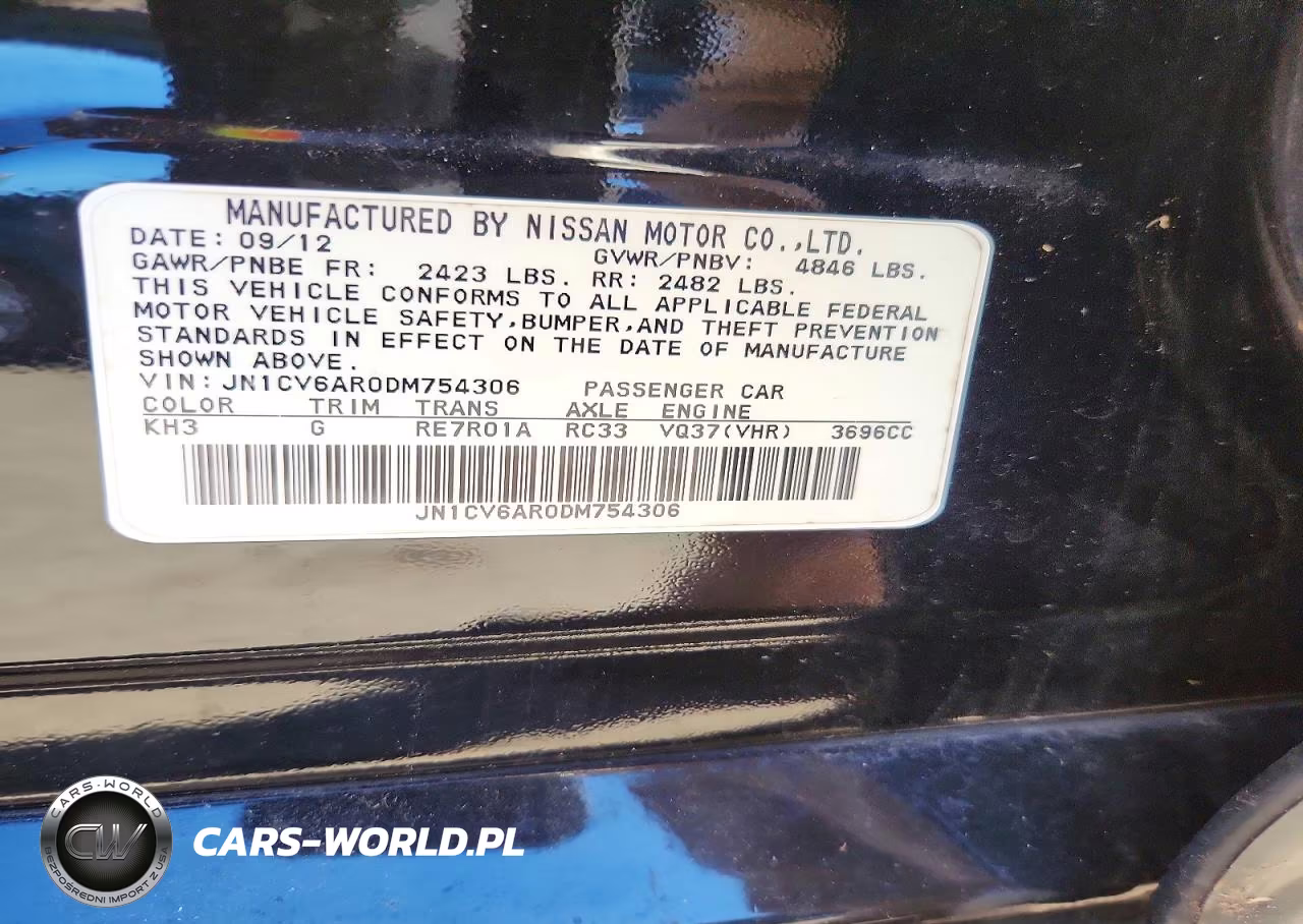 2013 Infiniti G37 Sedan X VIN:JN1CV6AR0DM754306 - 12