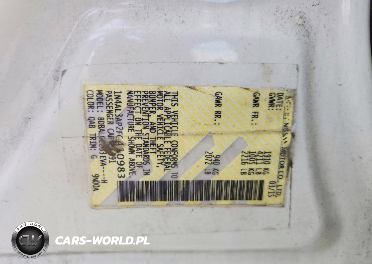 2015 Nissan Altima 2.5 S VIN:1N4AL3AP2FC410983 - 12
