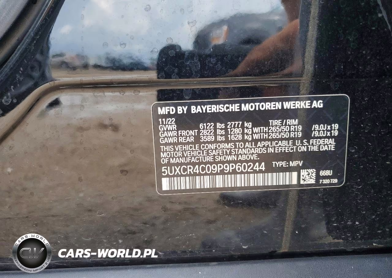 2023 BMW X5 Sdrive 40I VIN:5UXCR4C09P9P60244 - 13