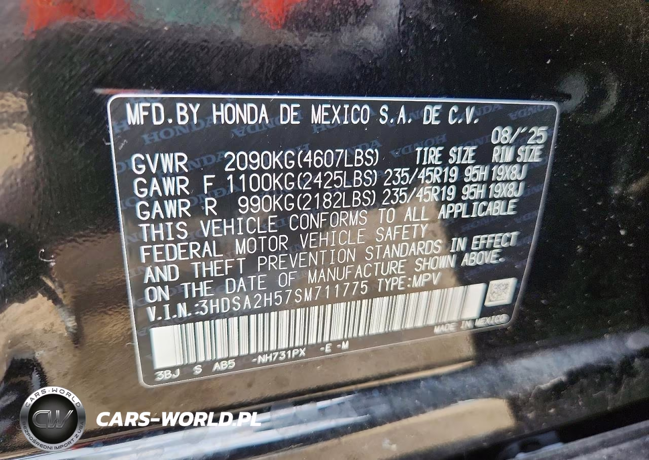 2025 Acura Adx A-Spec VIN:3HDSA2H57SM711775 - 13