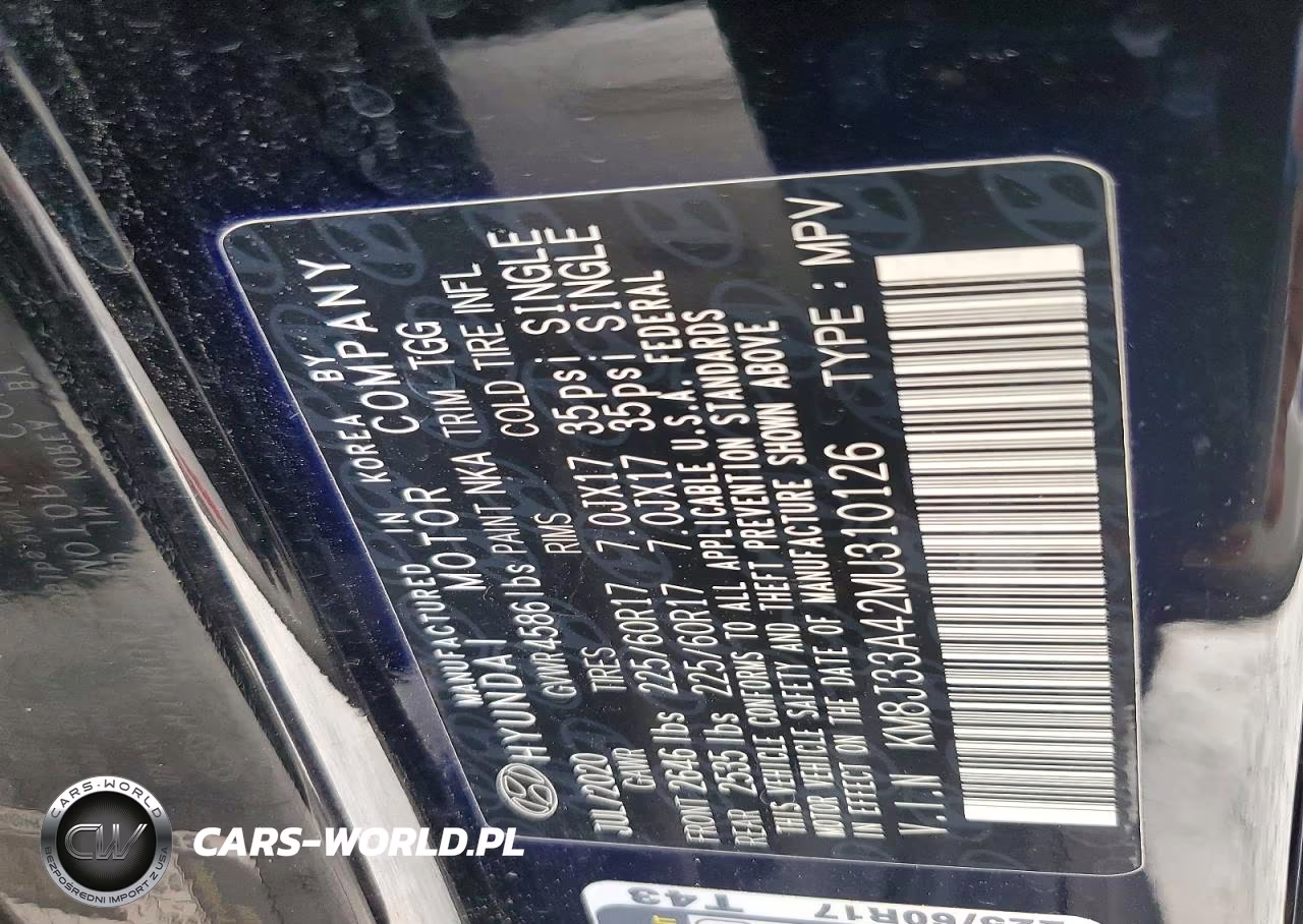 2021 Hyundai Tucson Value VIN:KM8J33A42MU310126 - 12