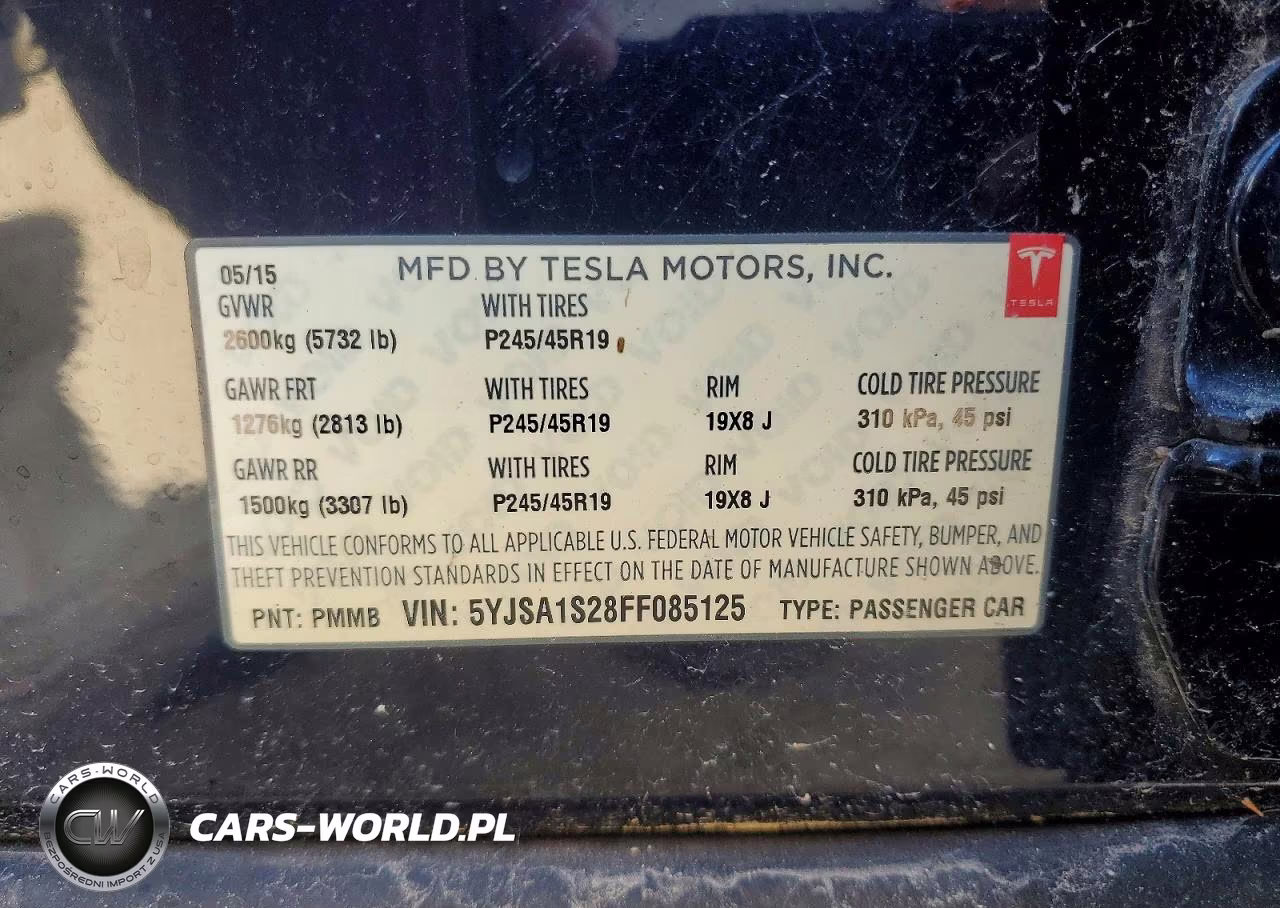 2015 Tesla Model S 70D VIN:5YJSA1S28FF085125 - 13