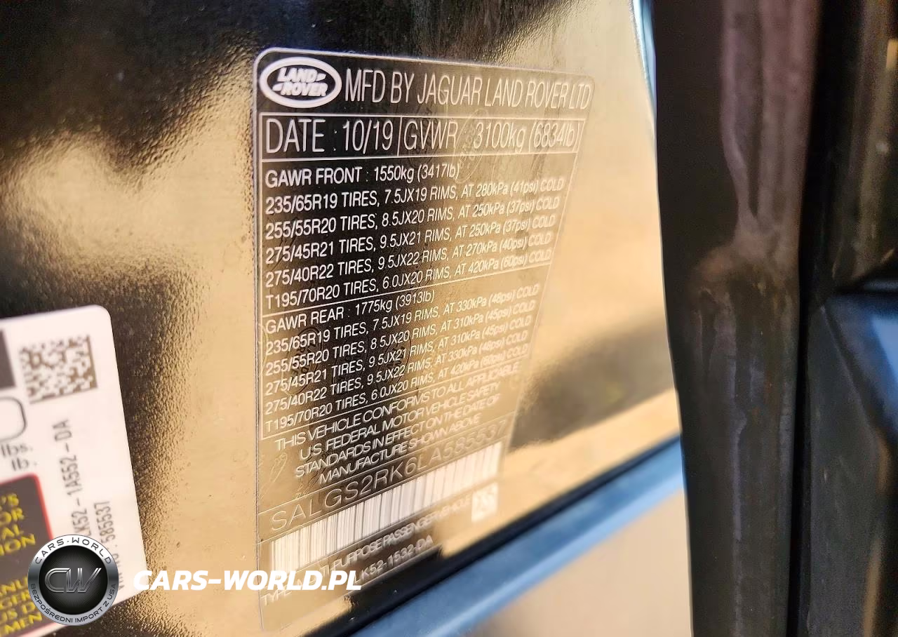 2020 Land Rover Range Rover Hse VIN:SALGS2RK6LA585537 - 13