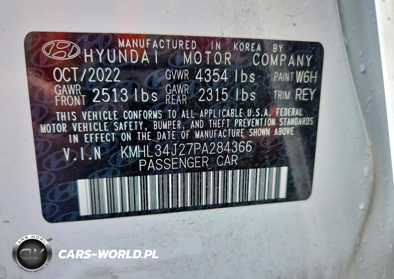 2023 Hyundai Sonata Limited VIN:KMHL34J27PA284366 - 12