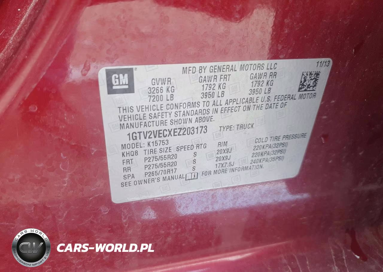 2014 GMC Sierra K1500 Slt VIN:1GTV2VECXEZ203173 - 12