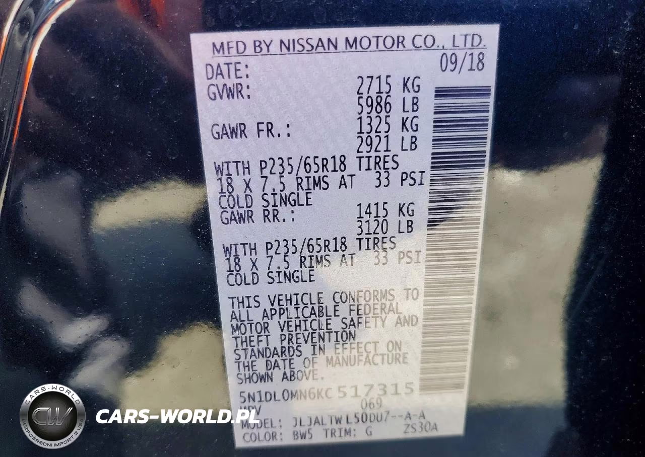2019 Infiniti Qx60 Luxe VIN:5N1DL0MN6KC517315 - 13