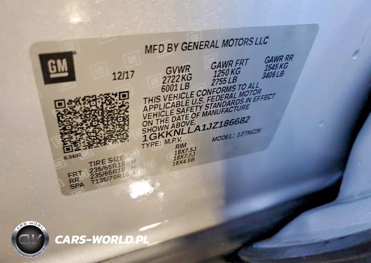 2018 GMC Acadia Sle VIN:1GKKNLLA1JZ186682 - 13