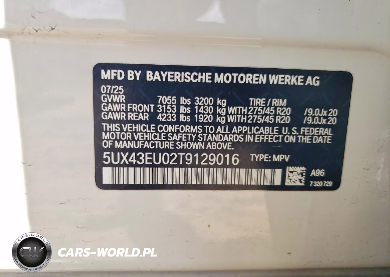 2026 BMW X5 xDrive50E VIN:5UX43EU02T9129016 - 13