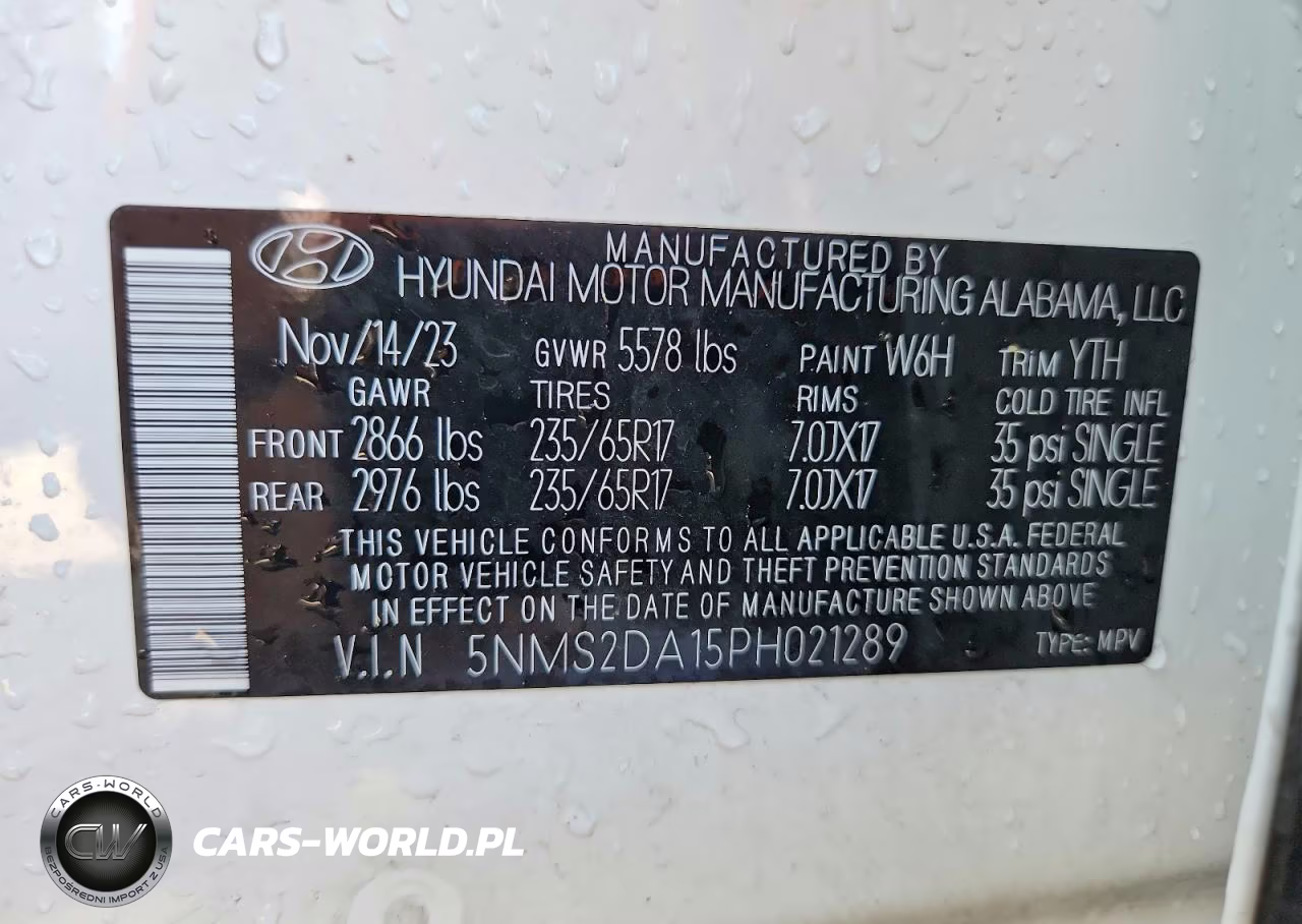 2023 Hyundai Santa Fe Blue VIN:5NMS2DA15PH021289 - 14