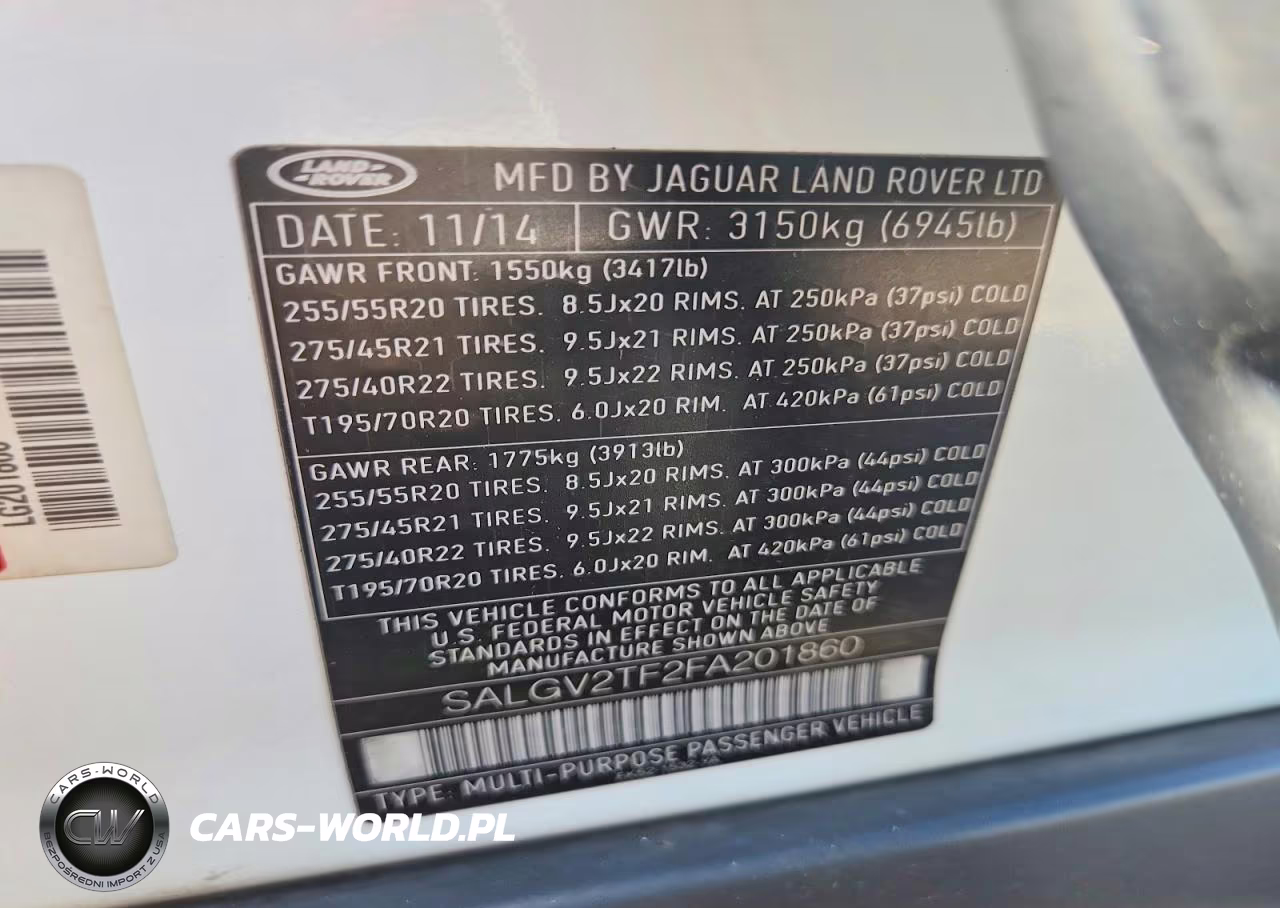 2015 Land Rover Range Rover Autobiography VIN:SALGV2TF2FA201860 - 12