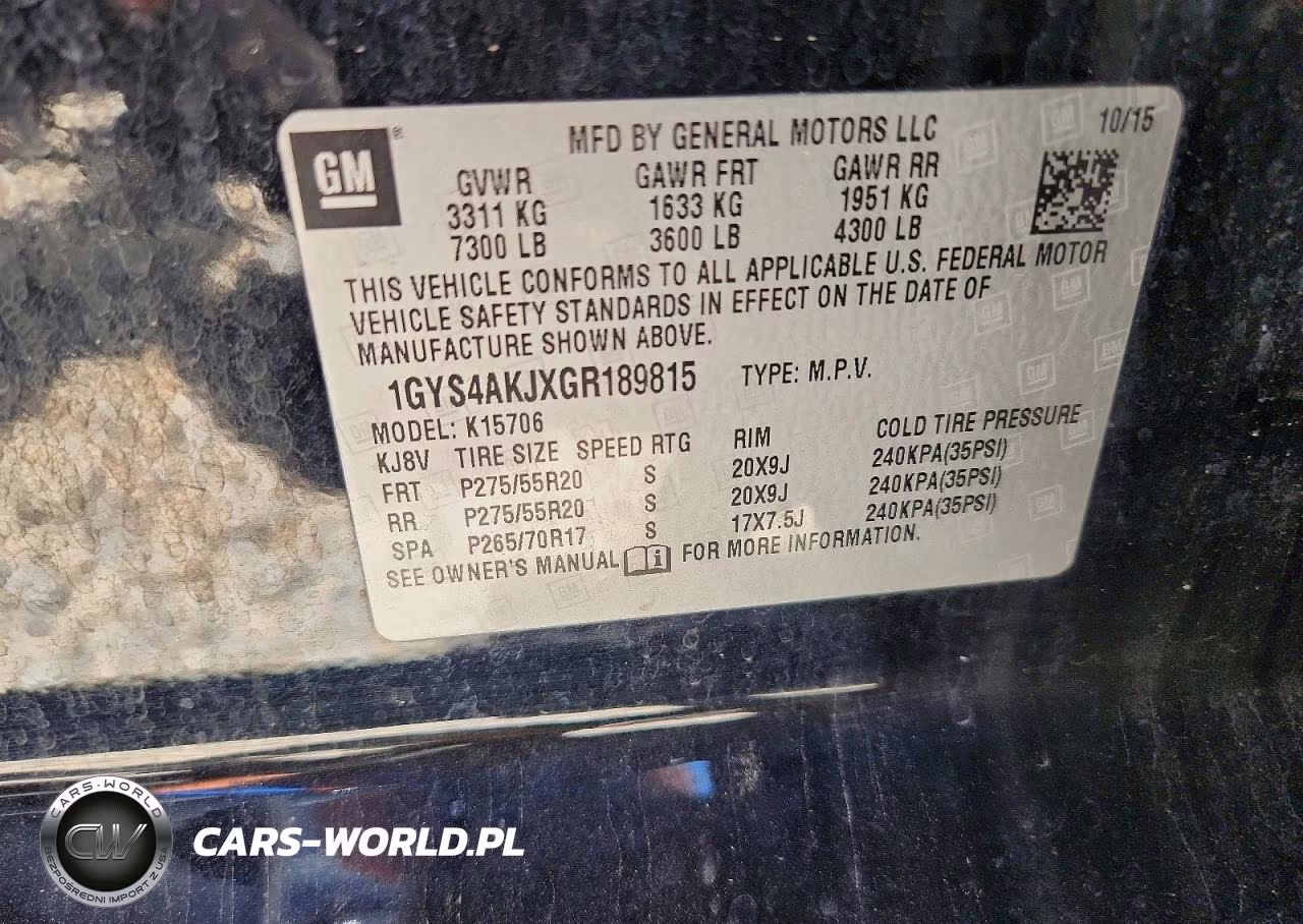 2016 Cadillac Escalade VIN:1GYS4AKJXGR189815 - 12