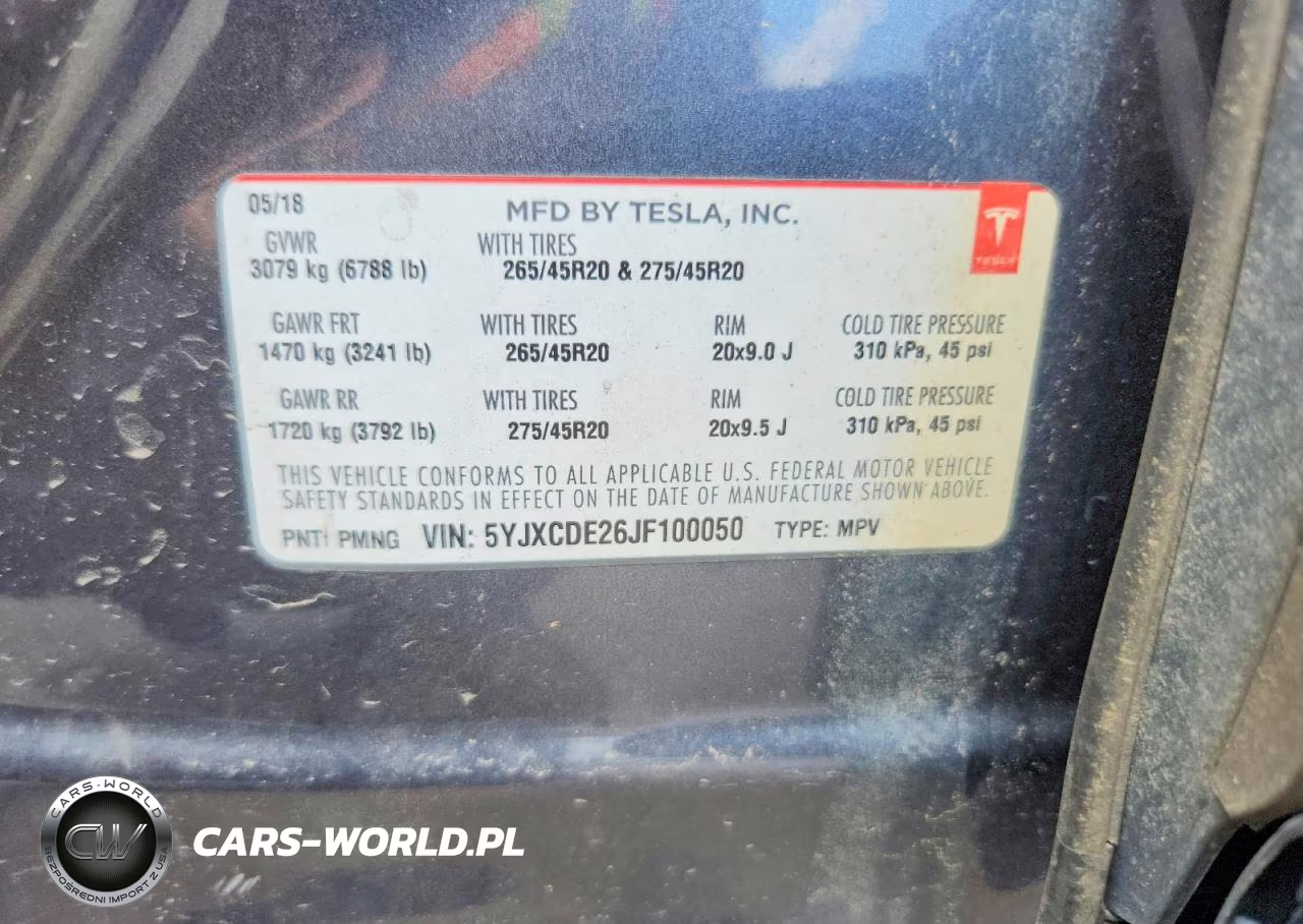 2018 Tesla Model X VIN:5YJXCDE26JF100050 - 13