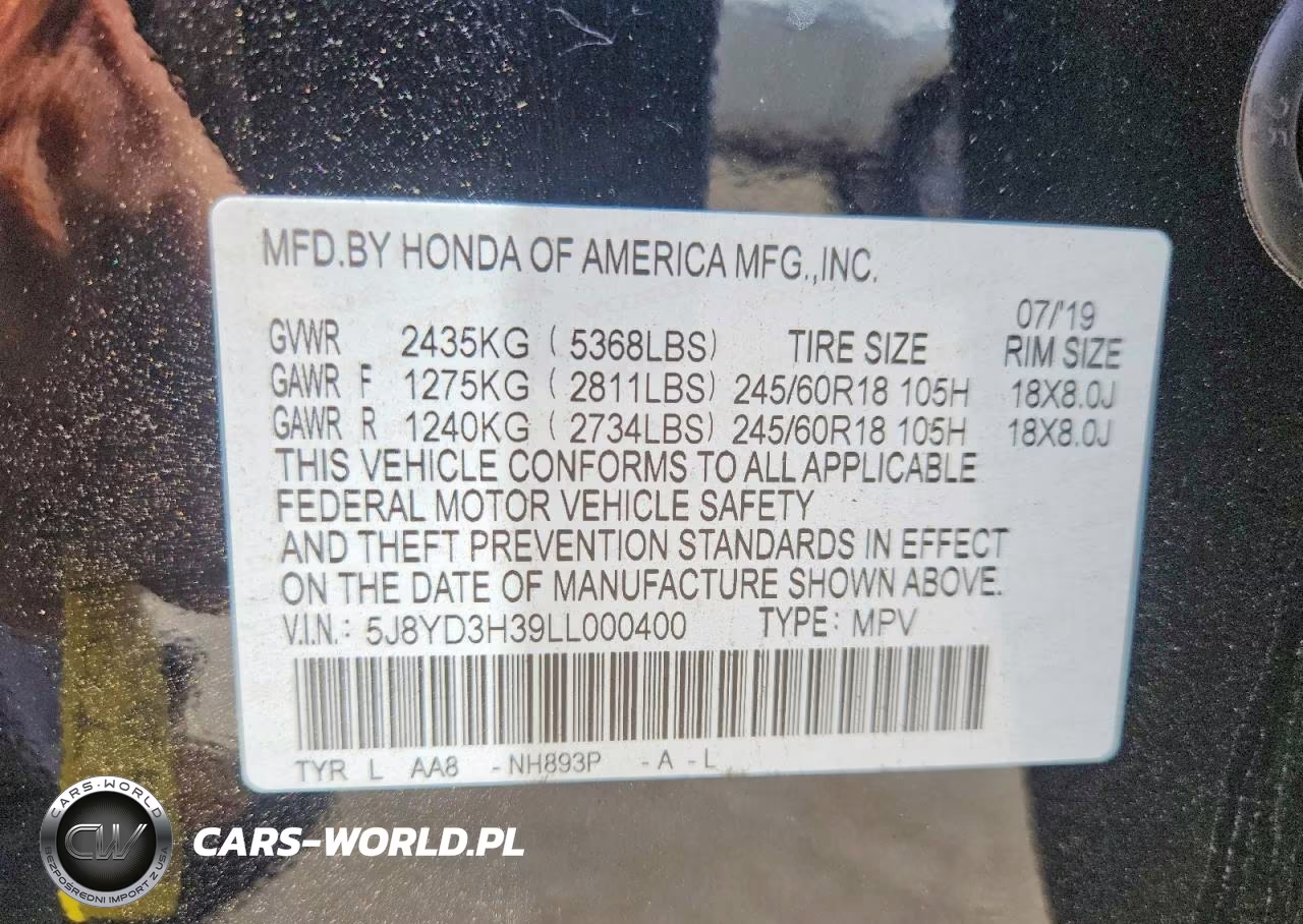 2020 Acura Mdx VIN:5J8YD3H39LL000400 - 13