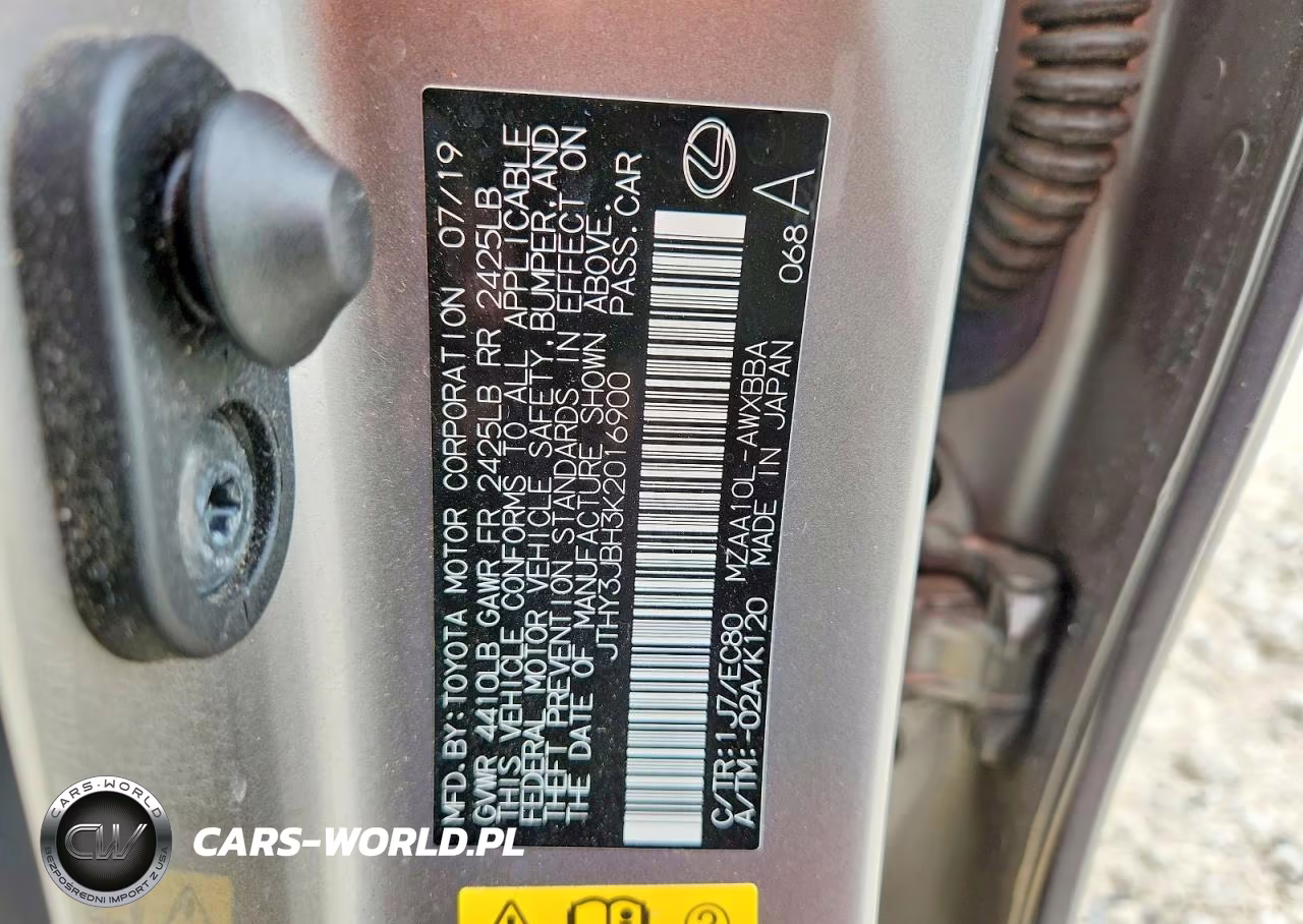 2019 Lexus Ux 200 VIN:JTHY3JBH3K2016900 - 13