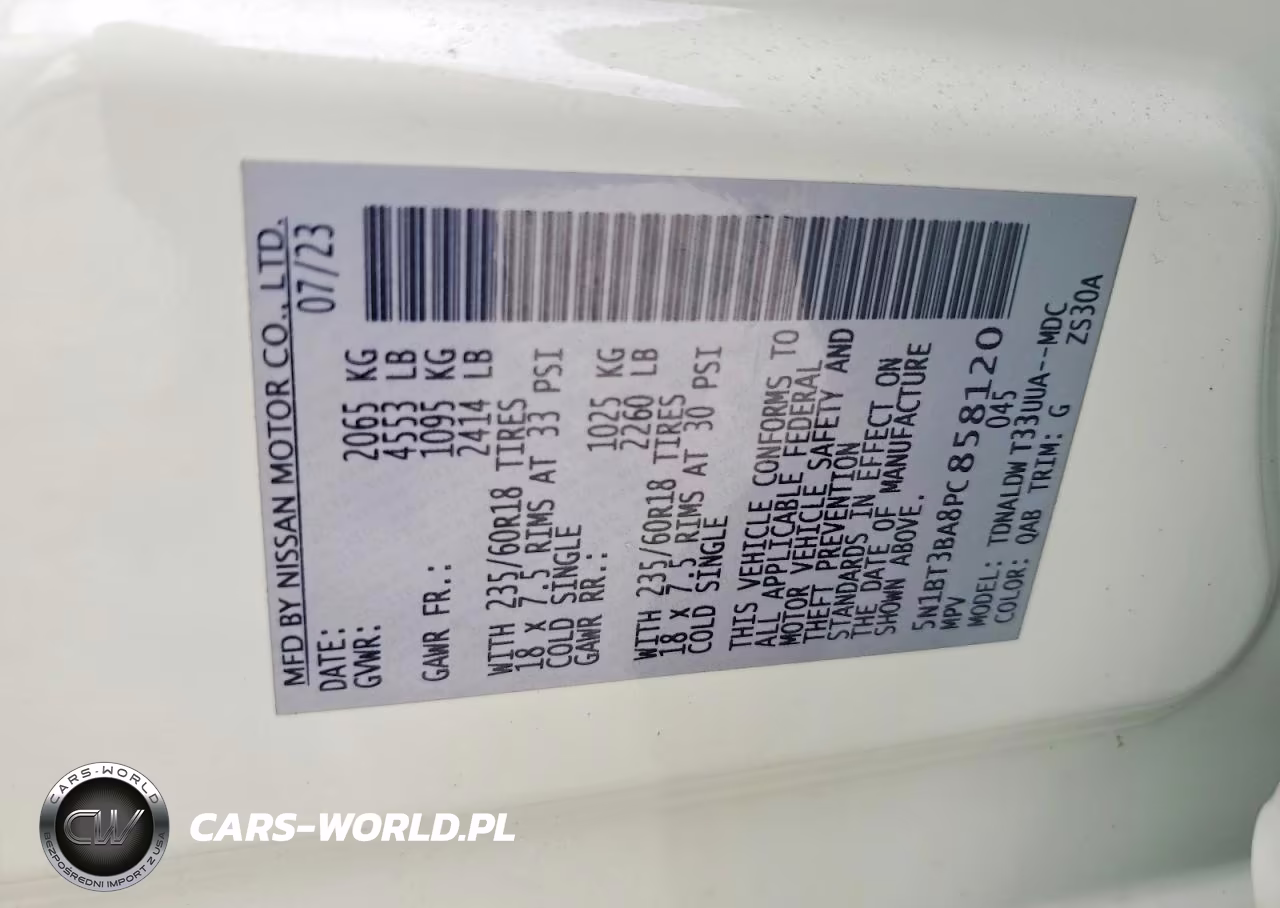 2023 Nissan Rogue Sv VIN:5N1BT3BA8PC858120 - 13