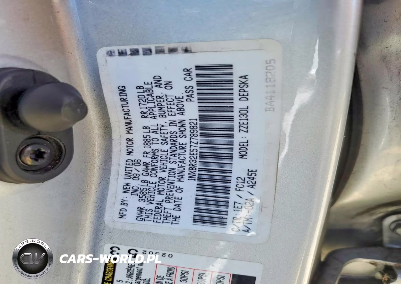 2007 Toyota Corolla S VIN:1NXBR32E57Z789821 - 12
