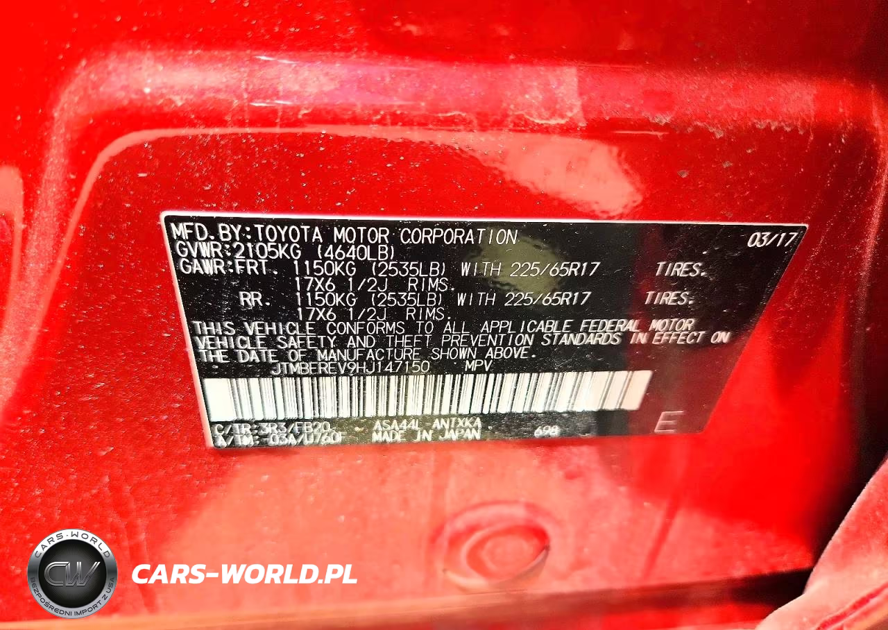 2017 Toyota Rav4 Le VIN:JTMBFREV9HJ147150 - 12