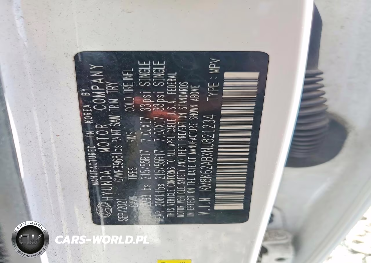 2022 Hyundai Kona Sel VIN:KM8K62ABXNU821234 - 13