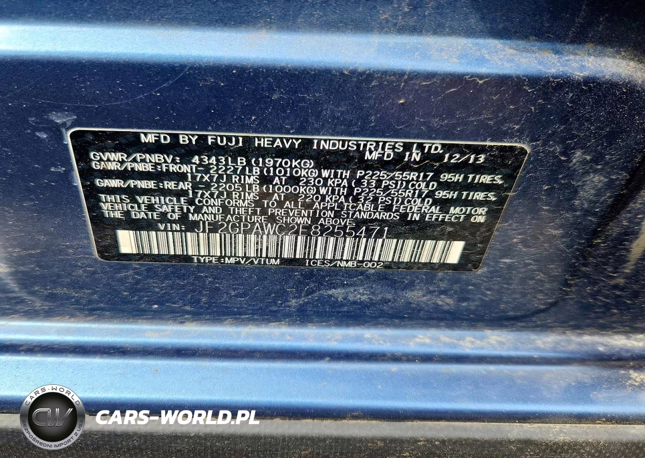 2014 Subaru Xv Crosstrek 2.0 Premium VIN:JF2GPAWC2E8255471 - 12