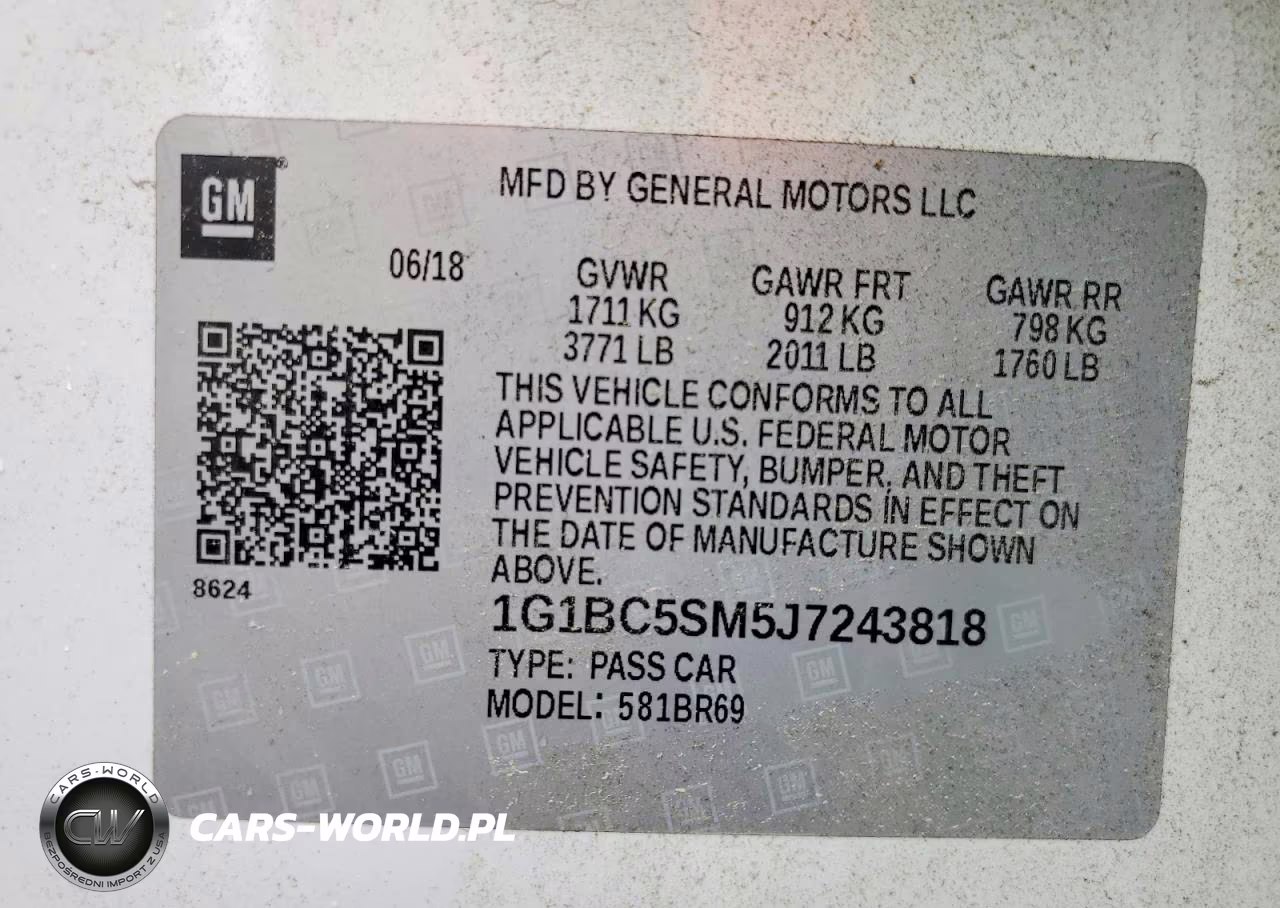 2018 Chevrolet Cruze Ls VIN:1G1BC5SM5J7243818 - 12