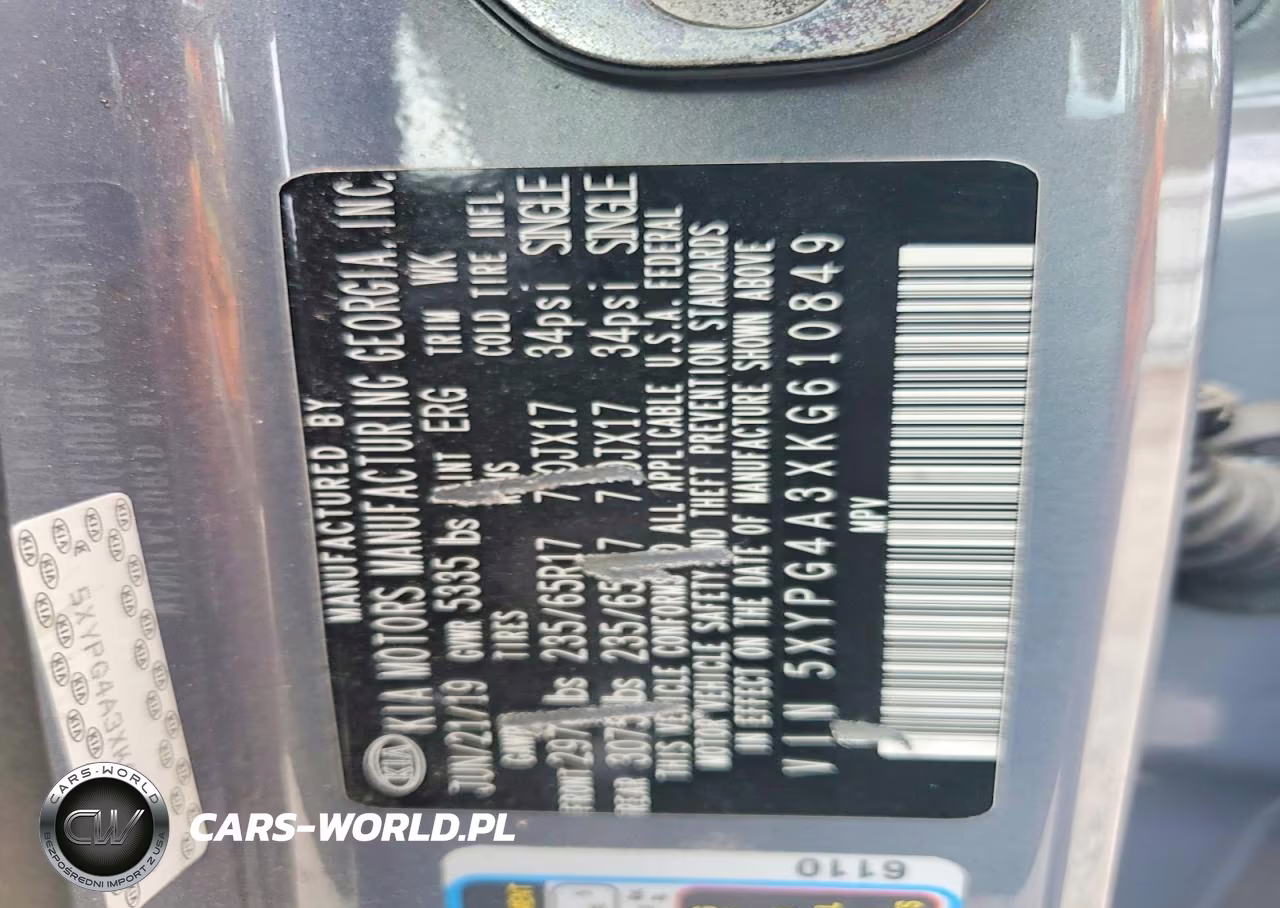 2019 Kia Sorento L VIN:5XYPG4A3XKG610849 - 13