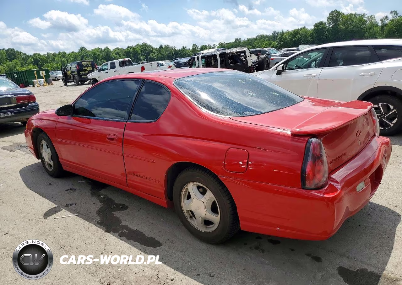 2003 Chevrolet Monte Carlo Ss VIN:2G1WX12K439272158 - 2