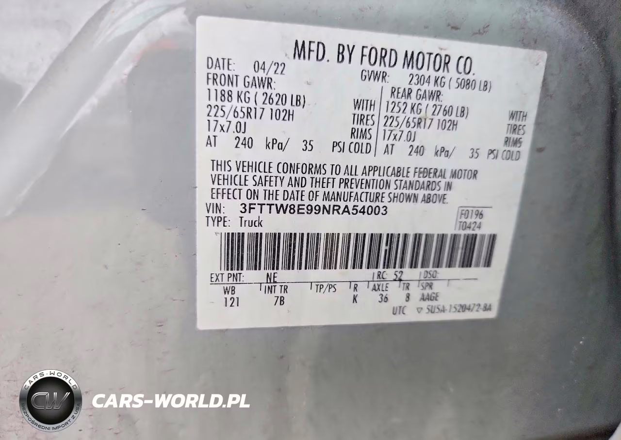2022 Ford Maverick Xl VIN:3FTTW8E99NRA54003 - 12