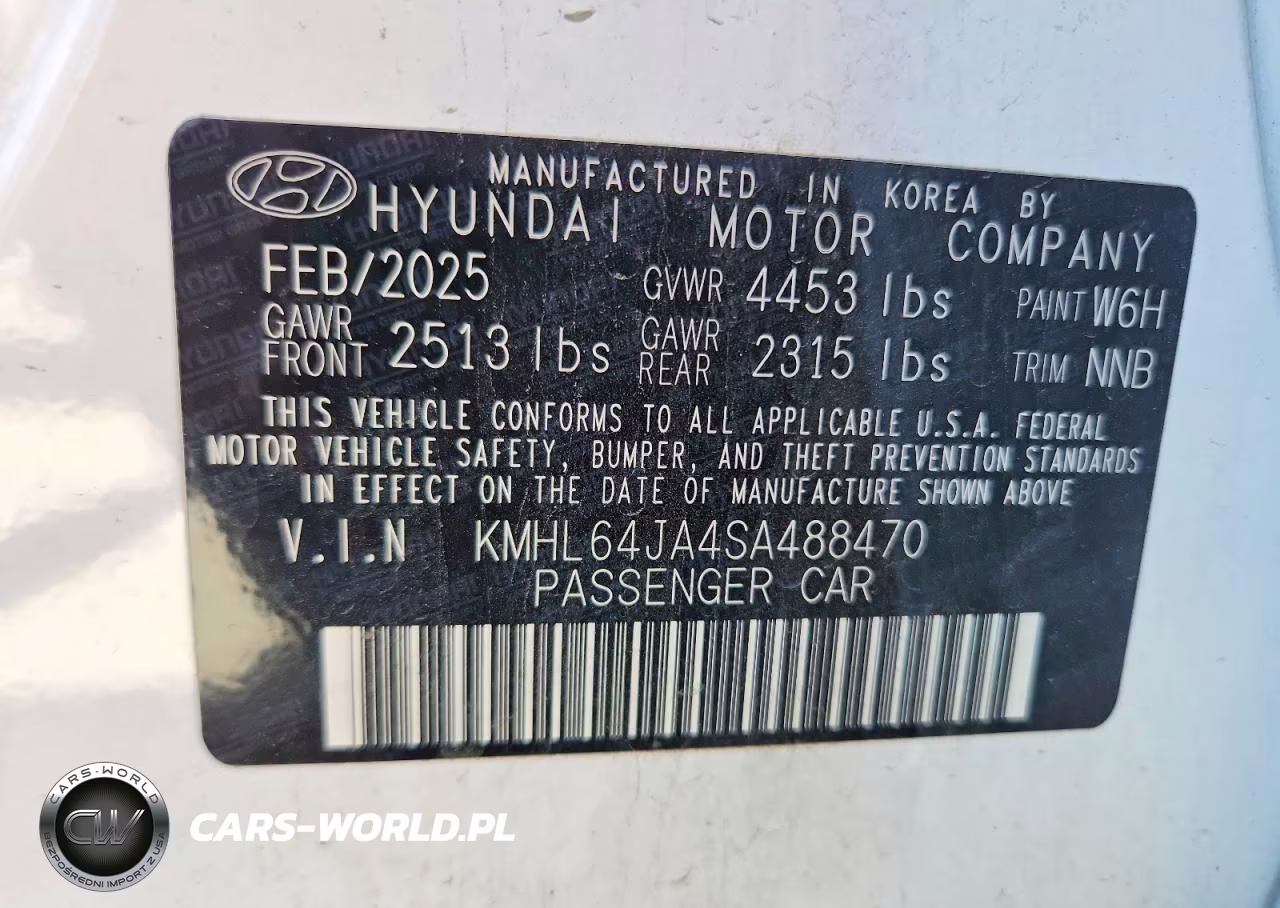 2025 Hyundai Sonata Sel VIN:KMHL64JA4SA488470 - 12