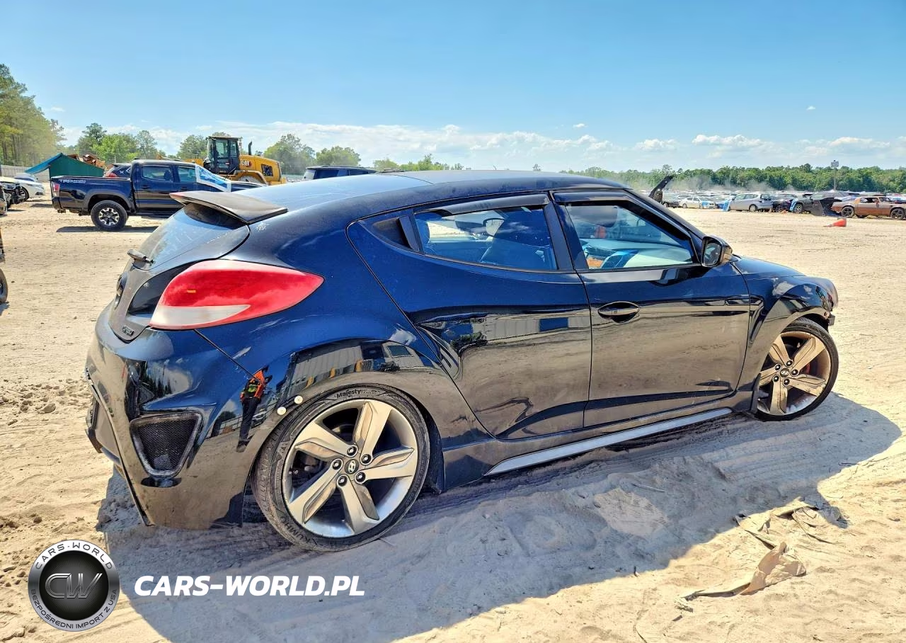 2014 Hyundai Veloster Turbo VIN:KMHTC6AE9EU188644 - 3