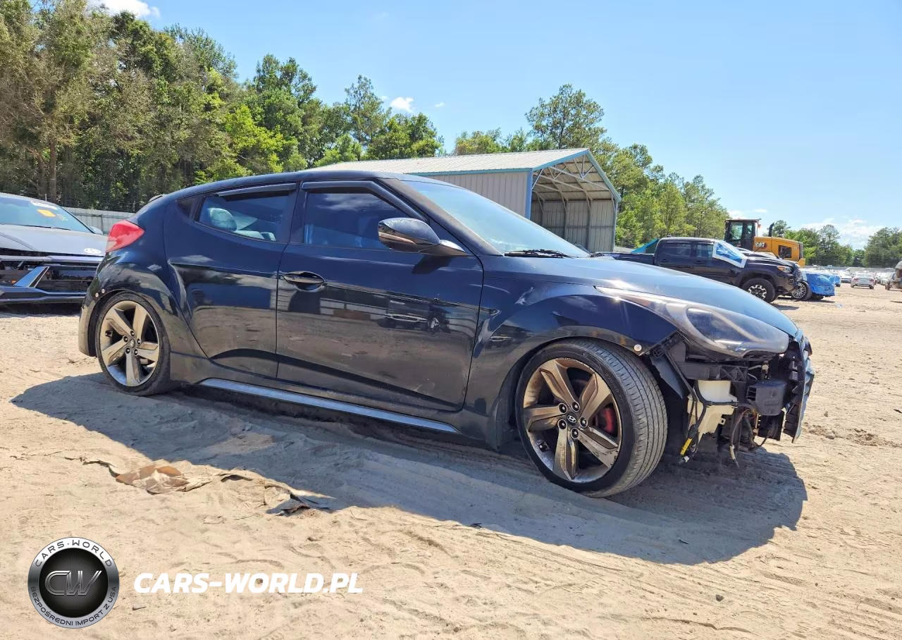 2014 Hyundai Veloster Turbo VIN:KMHTC6AE9EU188644 - 4