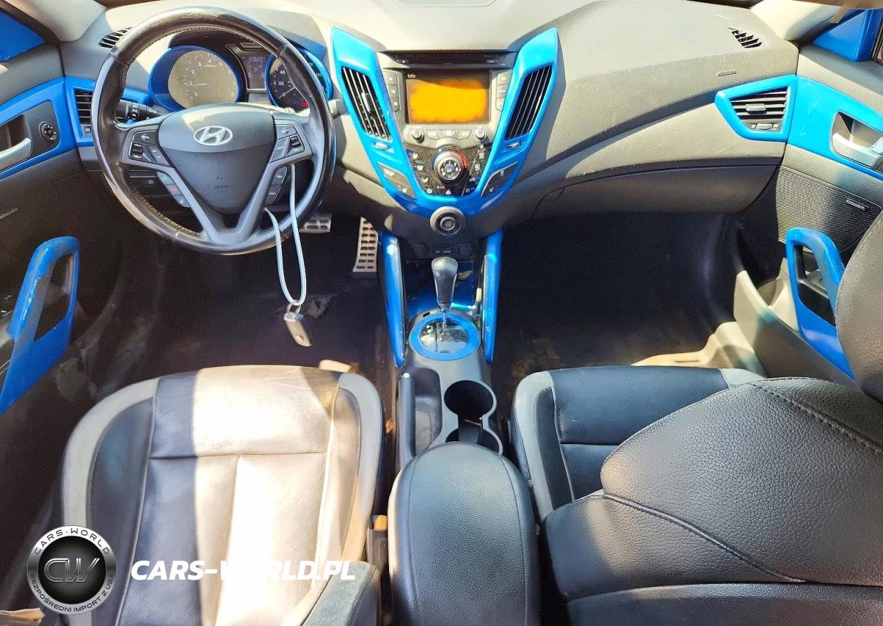 2014 Hyundai Veloster Turbo VIN:KMHTC6AE9EU188644 - 8
