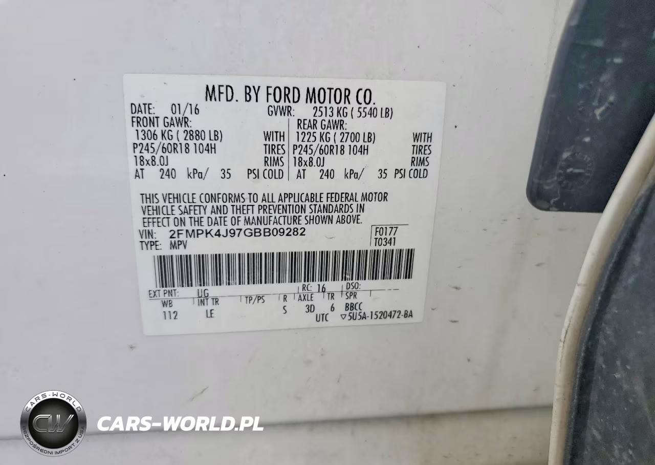 2016 Ford Edge Sel VIN:2FMPK4J97GBB09282 - 13